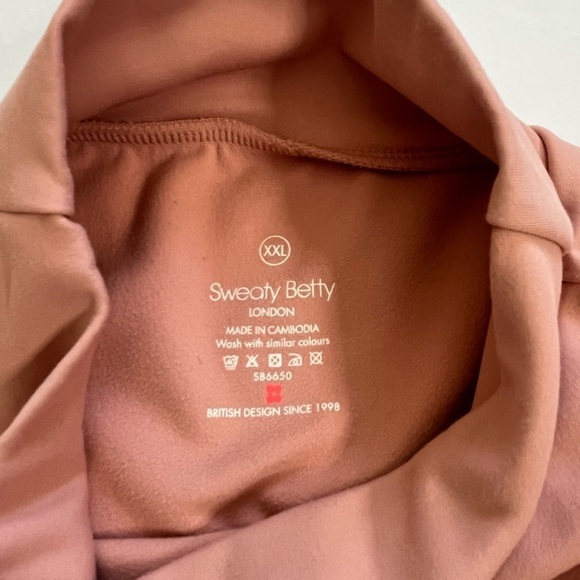 Sweaty Betty Mock Neck Sweatshirt XXL Pink Soft See Description* - Picture 3 of 11